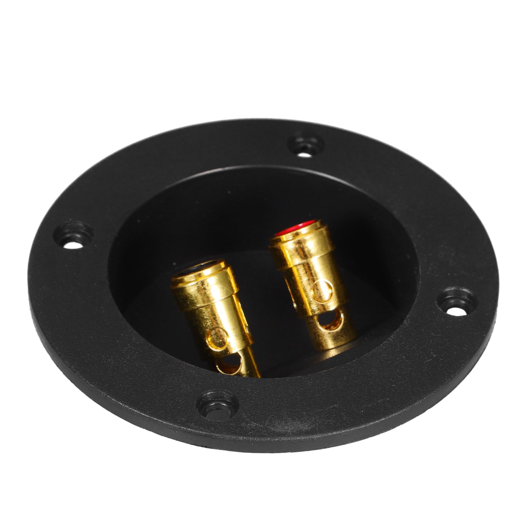 Cabilock Speaker Box Terminal Cup Round Junction Box Pure Binding Post Wire Connector for Car and Home Subwoofer Space Efficient Design Fit for Easy Installation