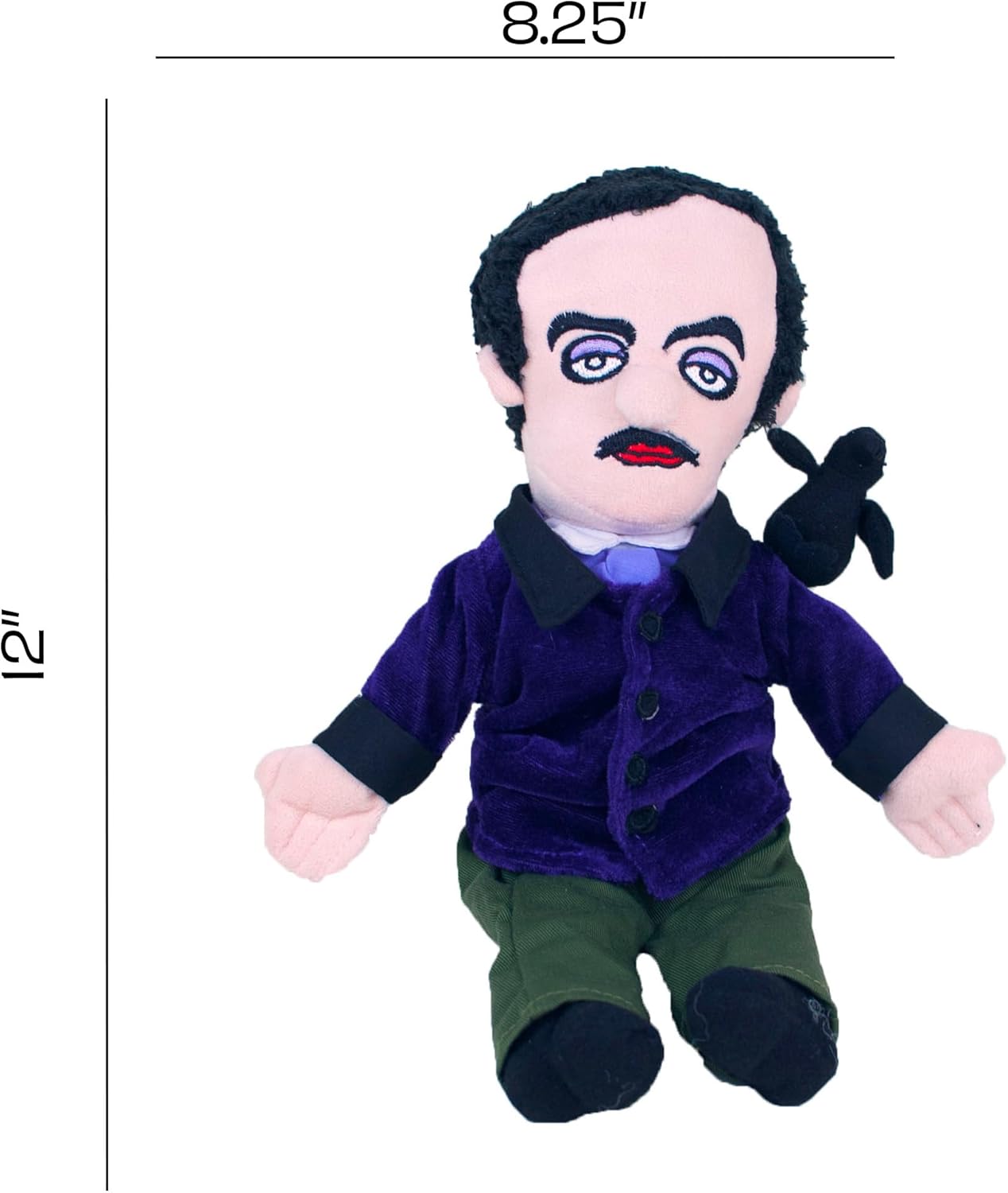 Little Thinker Edgar Allan Poe Doll by The Unemployed Philosophers Guild