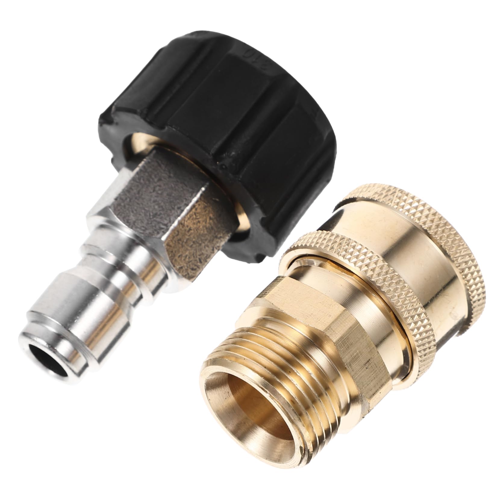 Mikikit 3 Set Di Connettori Adattatori Funzione Raccordo A Y Adattatore Rapido Collegamento Maschio Per Idropulitrice Accoppiatore Per Idropulitrice In Ottone Dorato