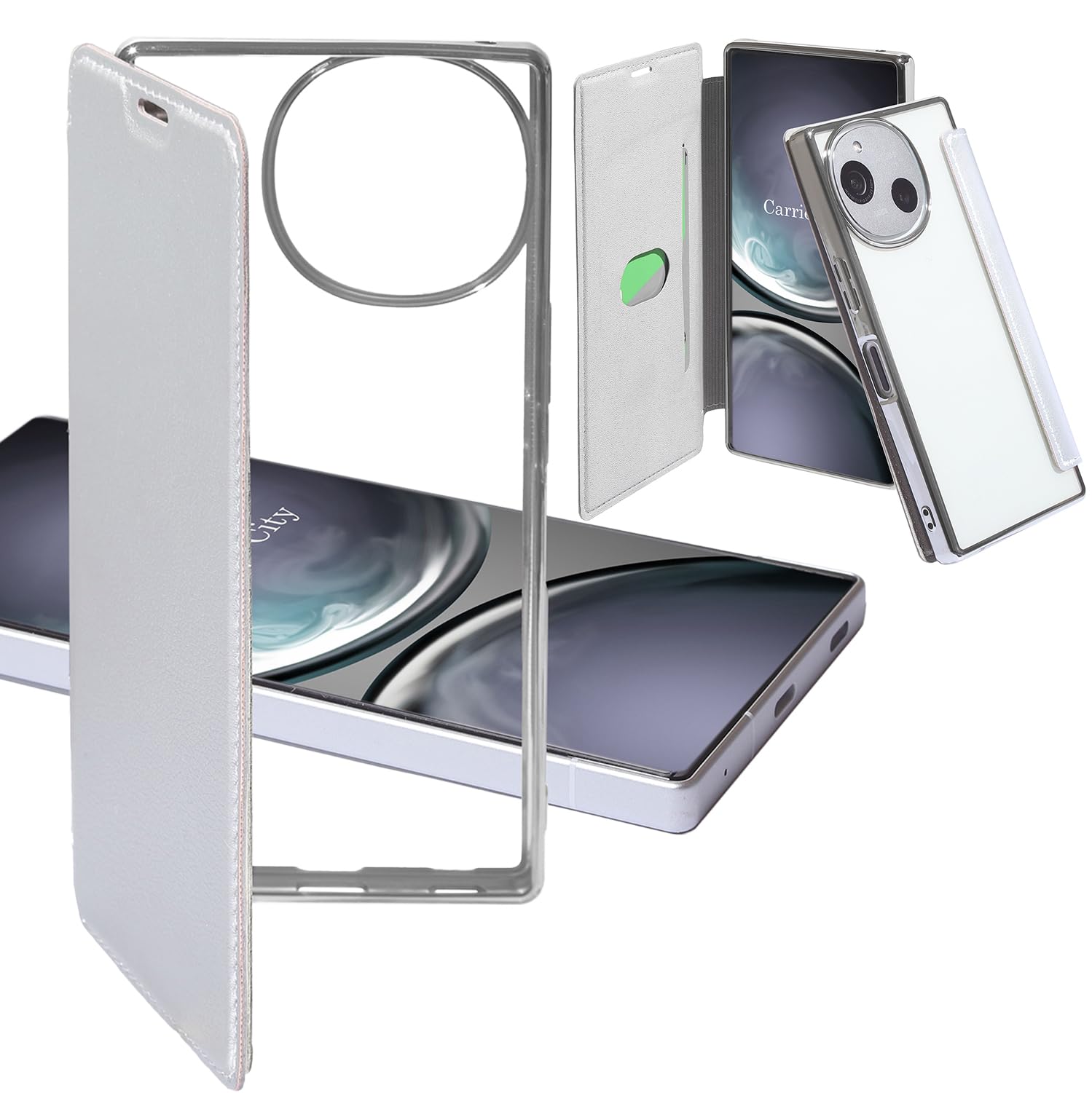 Amazon.co.jp: Carrier-City AQUOS sense9 ケース 手帳型 クリア