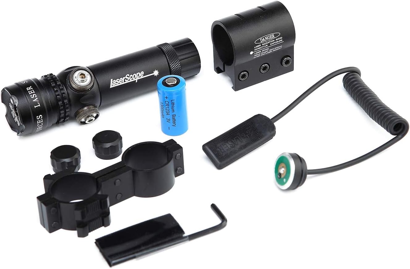 KinZon Viseur Laser Vert Tactique avec Interrupteur à Pression, avec