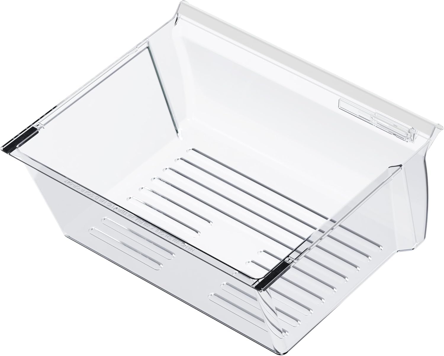 Kojem 2188656 Replacement Crisper Drawer (Upper) Compatible with Whirlpool Kenmore Refrigerator Upper Bin with Humidity Control Plastic (PS) Clear