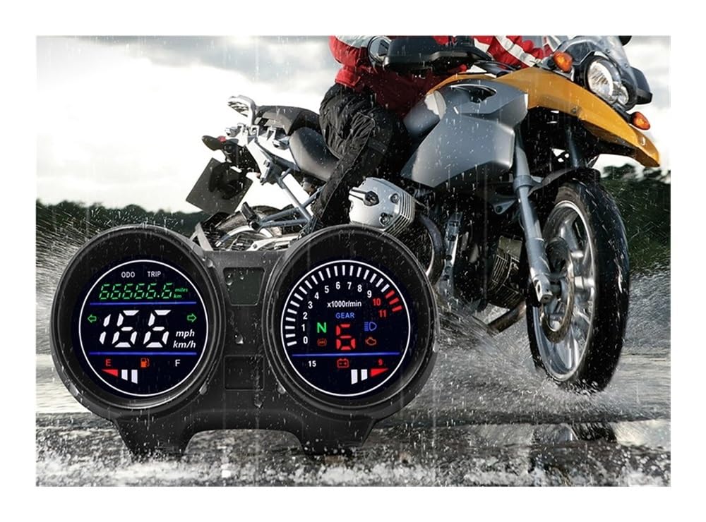 Velocímetro Digital para motocicletas 2024 | Medidor digital de velocidad y RPM para motocicletas 2024 para Brasile para Titan 150 para CG150 Fan150 2010 2012