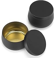 Vista 9 de 8oz Black Candle Tins for Making Candles 24 Pack - Candle Jars 8 oz Tin Bulk Candle Jars with Lids for Candle Making(Black)