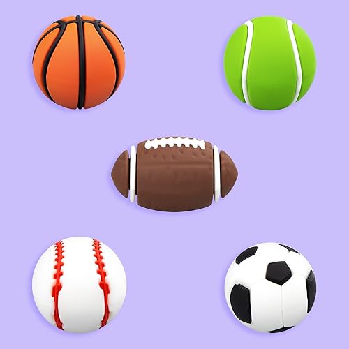 Miniatura 6 de Dijes de decoración deportiva 3D para baloncesto, fútbol, golf, béisbol, voleibol, fútbol, tenis, regalo para niños, niñas, adolescentes, hombres,
