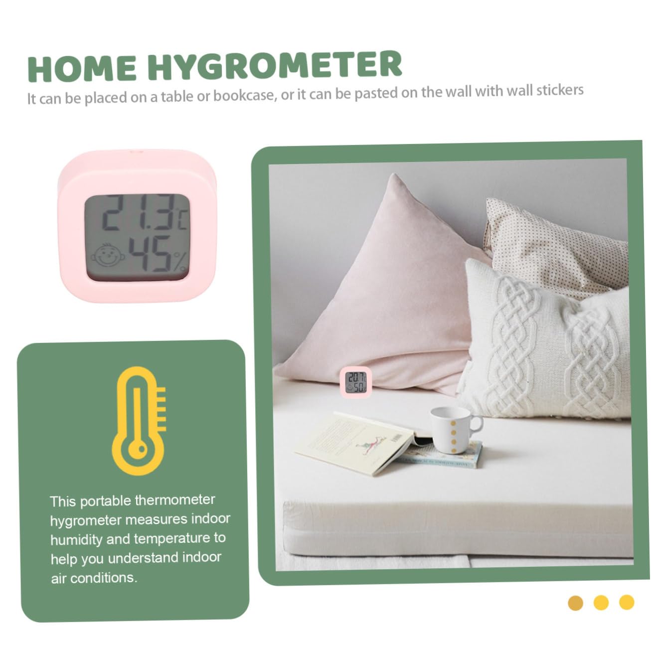 Toyvian 8piezas Digital De y Medidor De Precisión Para Habitaciones De Bebés y De Color Aleatorio De Usar y