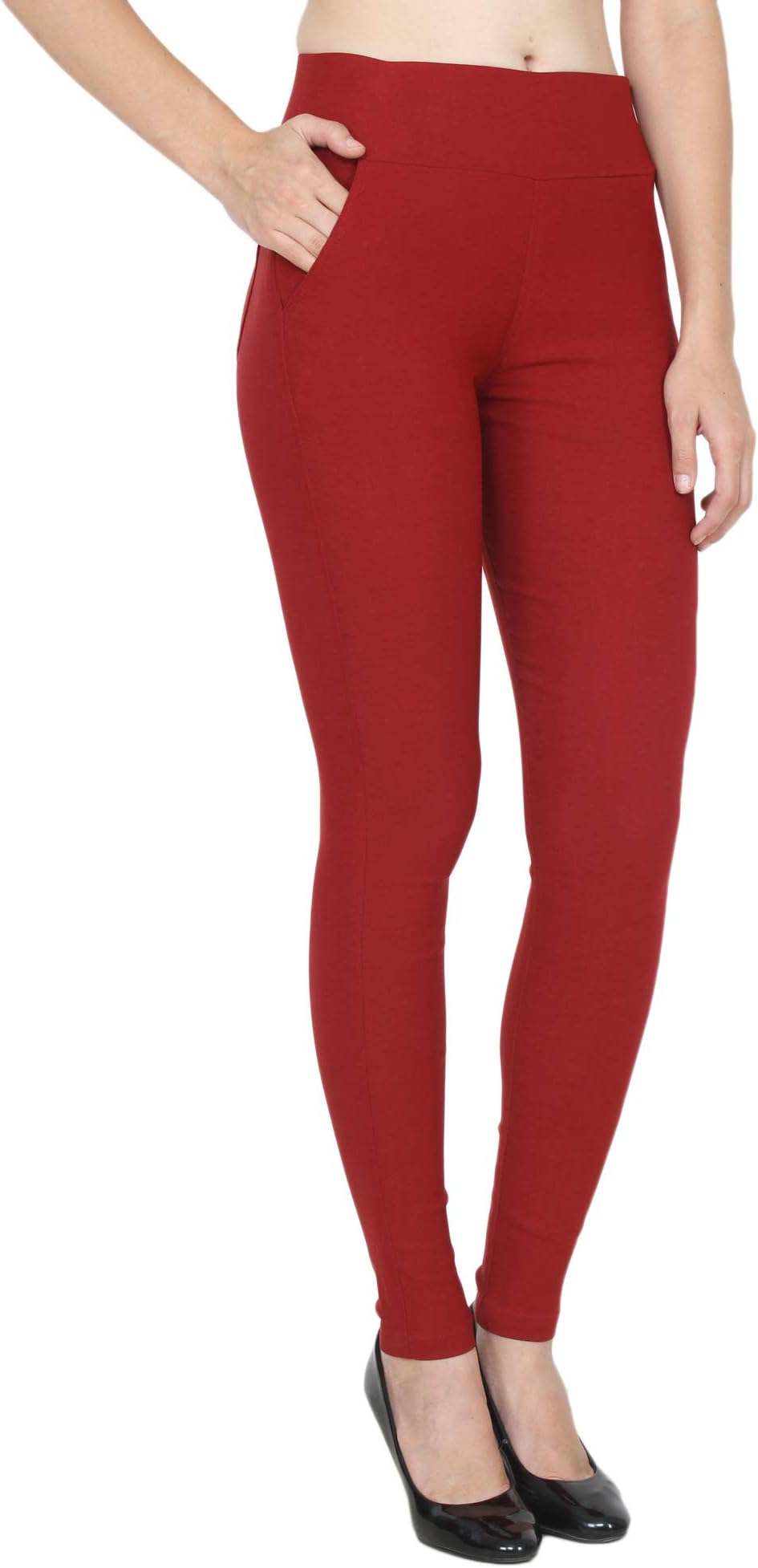 HIGHTIDEWomen's Slim Fit Jegging (JEGG-N-66-M_Maroon_30)