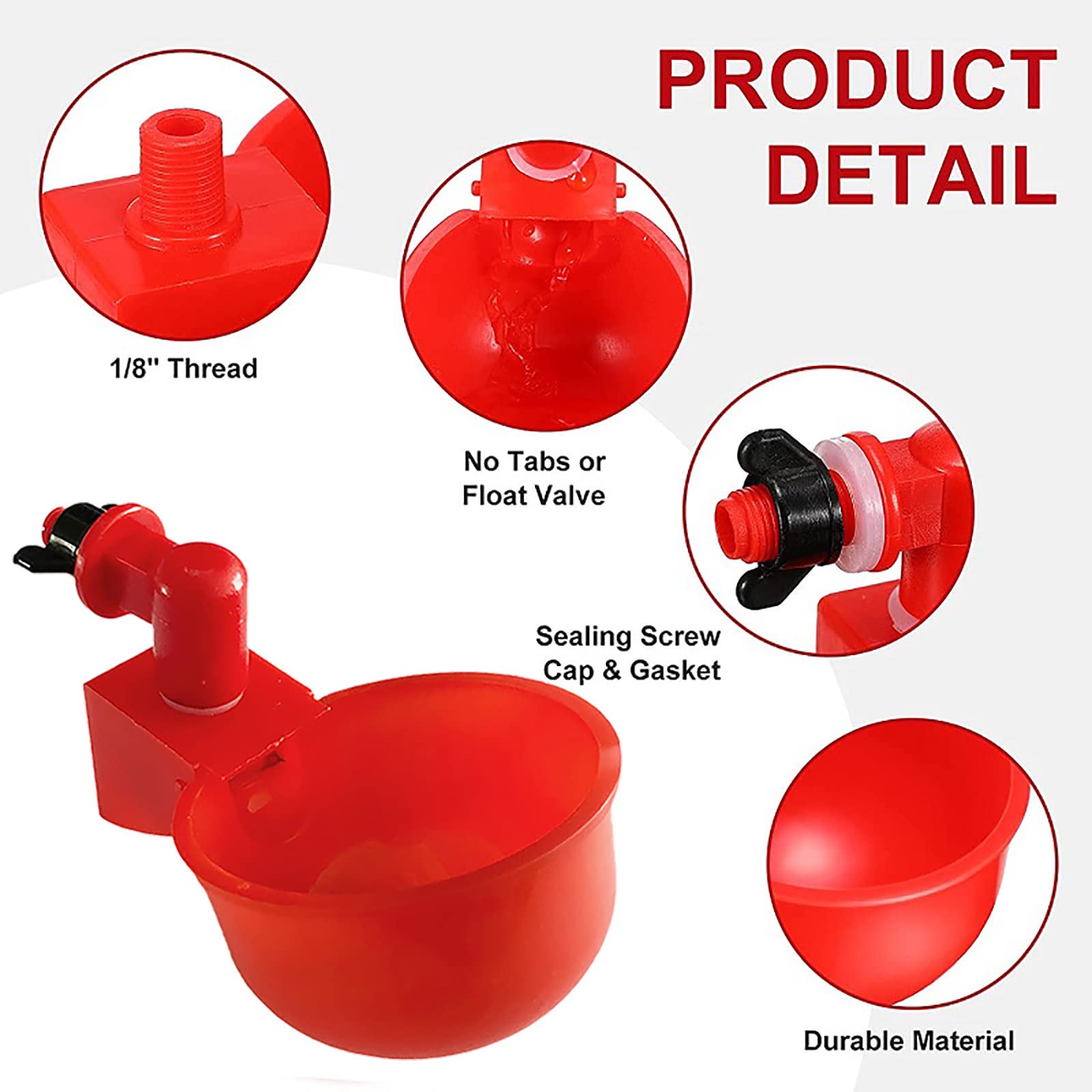 Abreuvoir automatique pour poulets, gobelets à eau... - Grandado