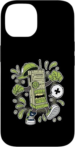 Miniatura 4 de iPhone XS Max Cartoonish WalkieTalkie Design For Kids In Comic Style Case