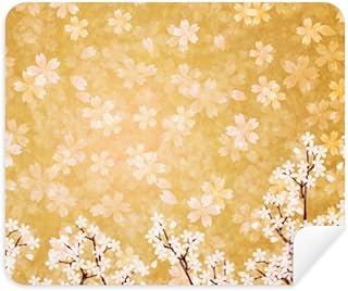 Sakura White Petal Pattern Japan Cleaning Cloth Screen Cleaner 2pcs Suede Fabric