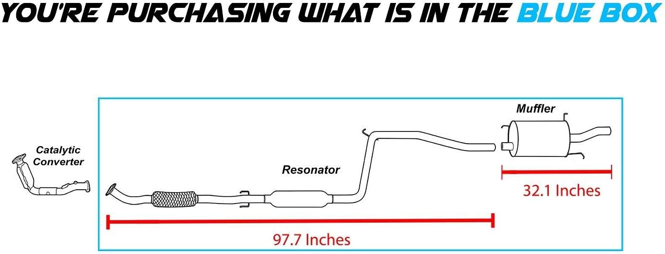 Buy Stainless Steel Exhaust System Kit Fits 1998 2003 Ford Escort Zx2 Online In Indonesia B07h4xbk7y
