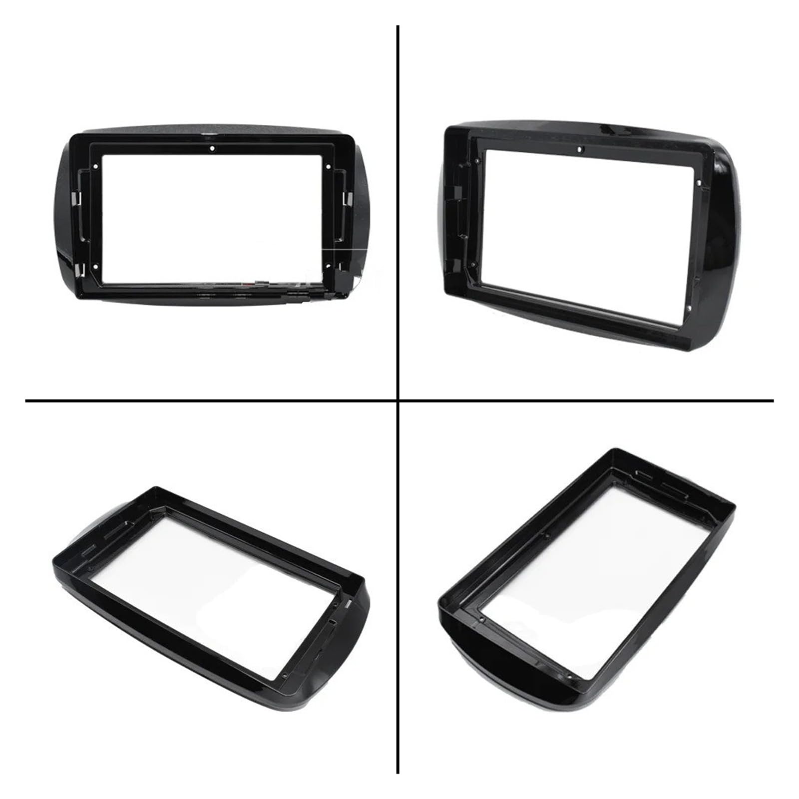 Mascherina Autoradio Cornice Stereo per Benz per Smart per Fortwo C453 A453 W453 2014-2020 Auto Radio Fasce Telaio 9 Pollici 1DIN Stereo Pannello Cavo Alimentazione Canbus