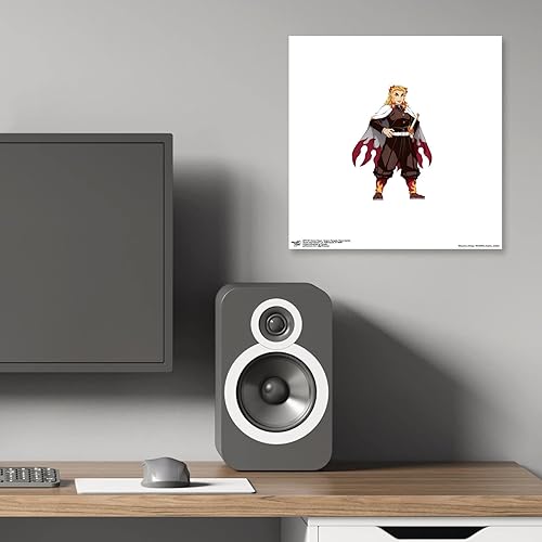 Miniatura 6 de Trends International Gallery Pops Demon Slayer - Arte de pared Kyojuro Rengoku Flame Hashira, versión sin marco, 12 x 12 pulgadas