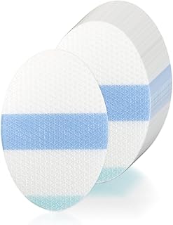 30Pcs Shower Waterproof Patches 4.4x6.8cm/1.7x2.7in, Transparent Adhesive Waterproof Ear Patch, Breathable Waterproof Transparent Dressing, Bandage Protective Patch (Oval)