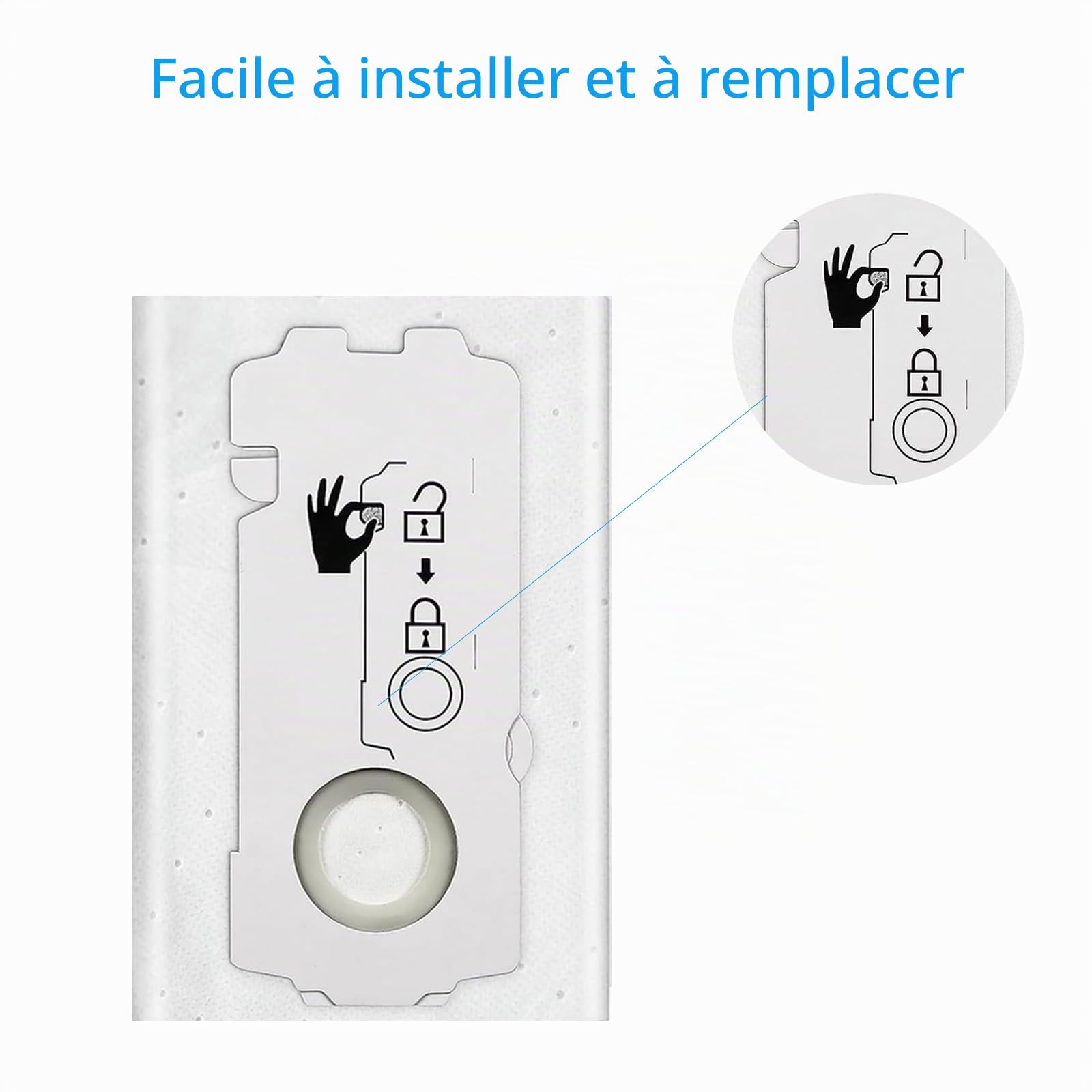 Lot de 8 sacs à poussière CT Festool MINI/MIDI/15, SC-FIS-MIDI-2/5 204308