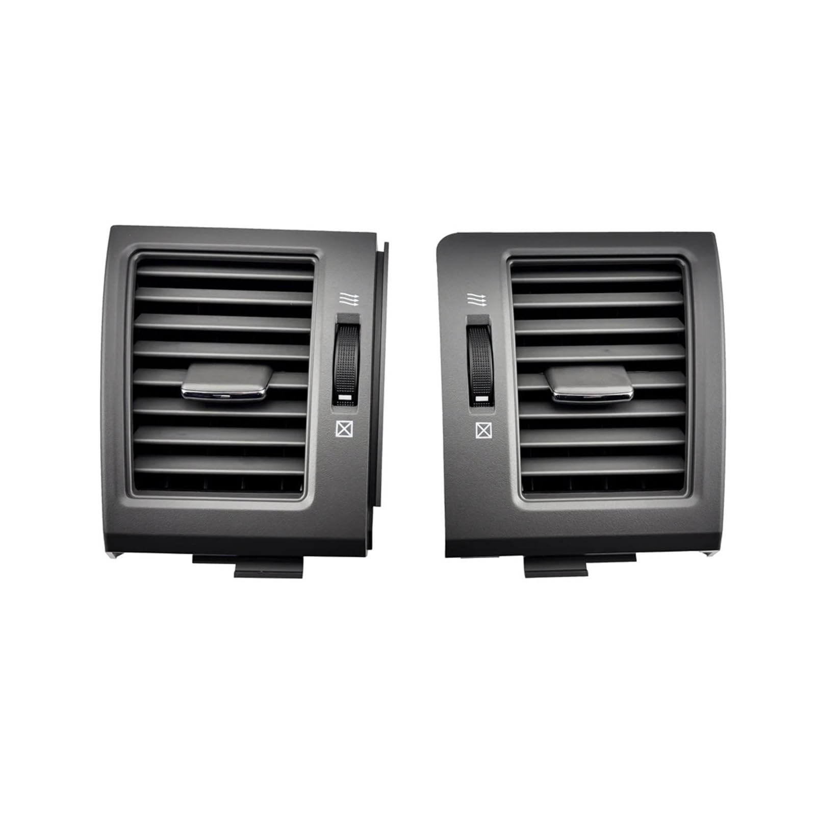 Car Air Conditioner Vent Car Dashboard Middle A/C Air Conditioner Outlet Assembly Conditioning Vents For Toyota For Land For Cruiser LC200 2008-2013(Gray-LHD-RHD-B)