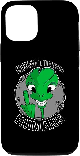 iPhone 13 Pro Alien Space Meme Greetings Humans Funny Alien Space Case