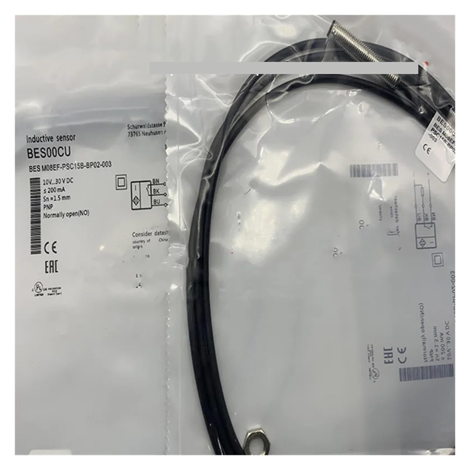 NACODLUL 2Pcs Proximity Sensor BES02WZ M12MG1-PSC60B-S04G