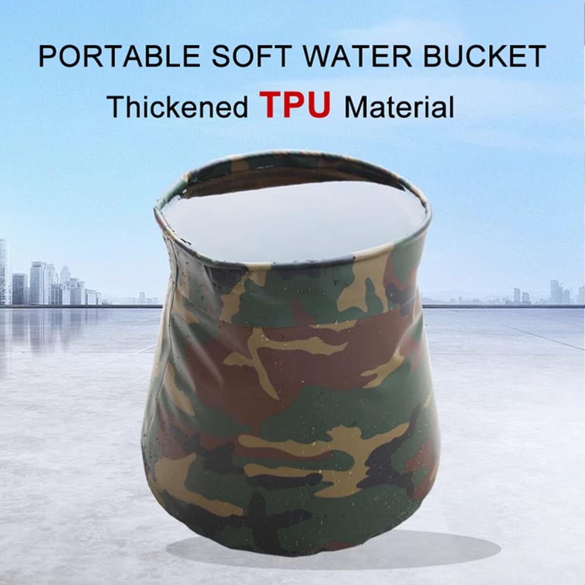 Portable Water Bucket Camping Water Storage Container, Collapsible Water Bucket with Cover, Foldable Bucket for Camp Traveling Hiking Fishing Boating Gardening, Water Storage Bag Outdoor(20L/5.28Gallo