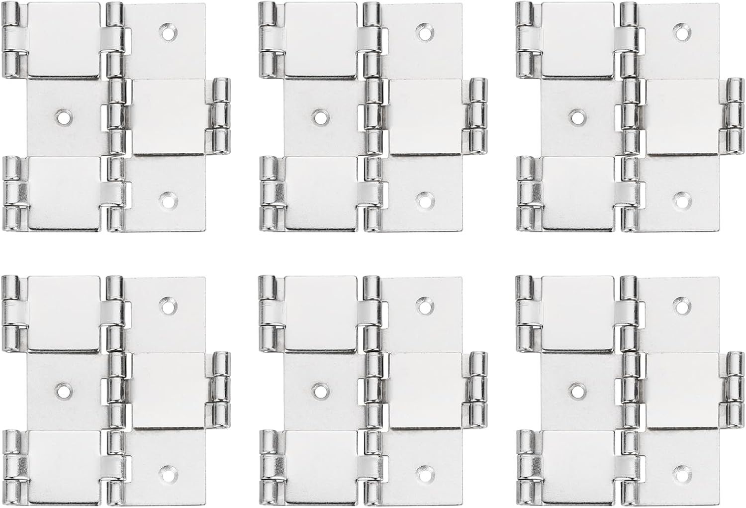 uxcell Double Acting Hinges Folding Screen, 6Pcs 2.99
