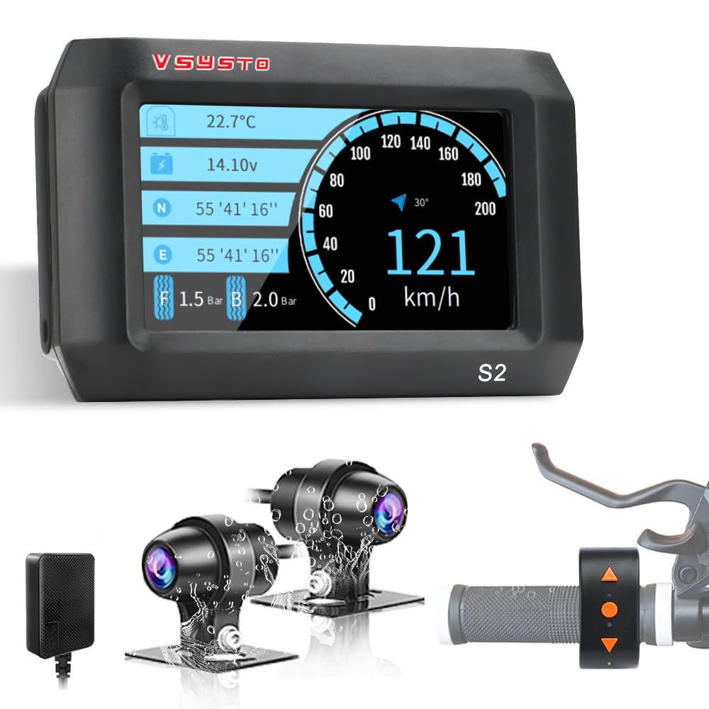 Amazon.co.jp: VSYSTO バイク用 ドライブレコーダー 5G WiFi 3インチ