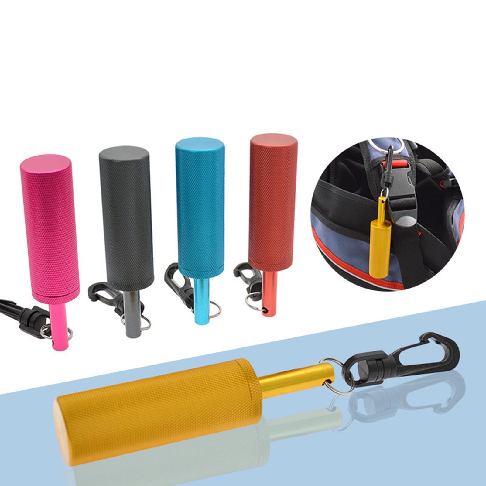 rockible Bâton de Hochet de Plongée avec Raccords de Shaker à Clip Générateur de Bruit de Plongeur Portatif Cloche à Anneau Pratique Pointeur de Plongée