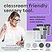 Dragon Grips Calm Strips for Anxiety Sensory Stickers (Clear, Pack of 1) - 46 Textured Stickers, Fidget-Friendly Sensory Strips for Calming & Soothing, Ideal for Special Needs, Made in USA