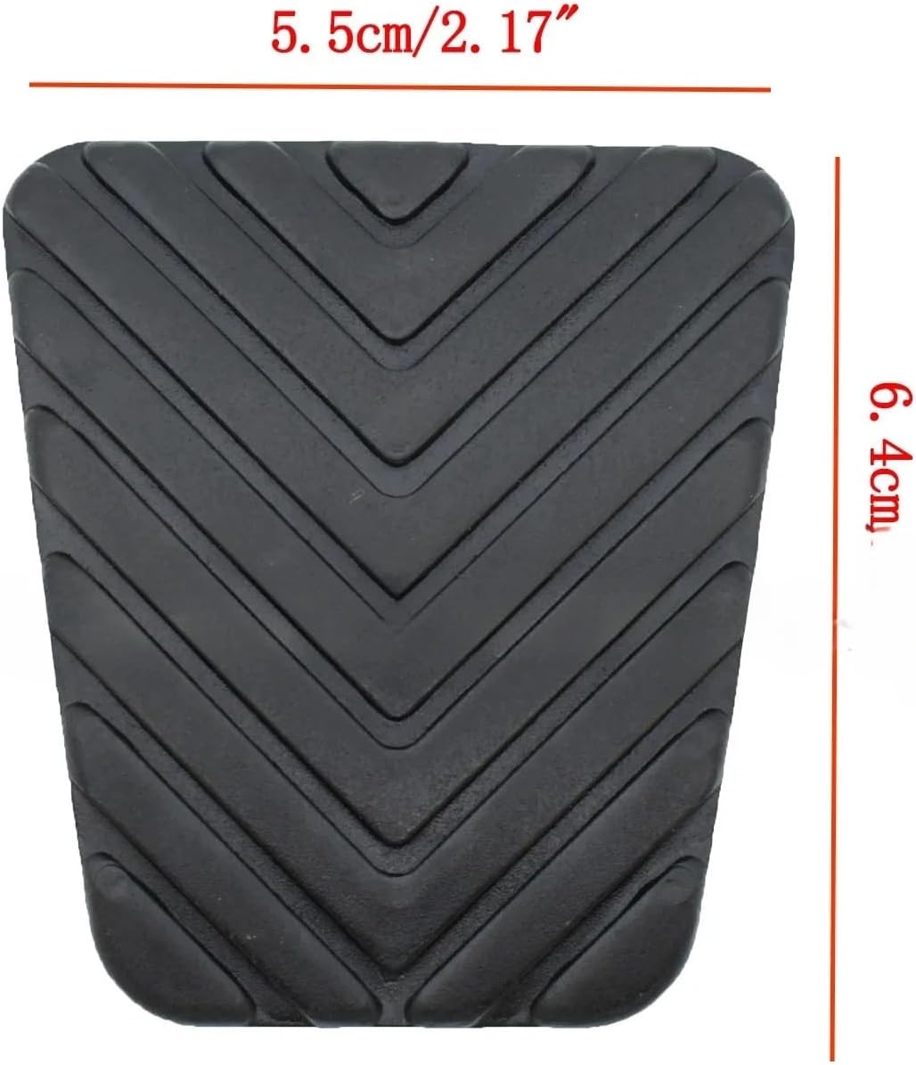 Compatible with Hyundai Tucson Ix35 Accent Elantra Kia CeeD Sportage Rio Sorento Optima K5 Carens Brake Clutch Foot Pedal Pad Cover 2 PCS