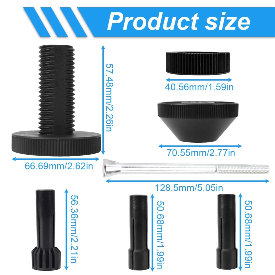 GXGM 1 Pezzi Utensile Per L'Allineamento Dei Dischi Di Frizione Universale, Allineamento Frizione Kit, Strumento Di Allineamento Della Frizione Nera Per Auto