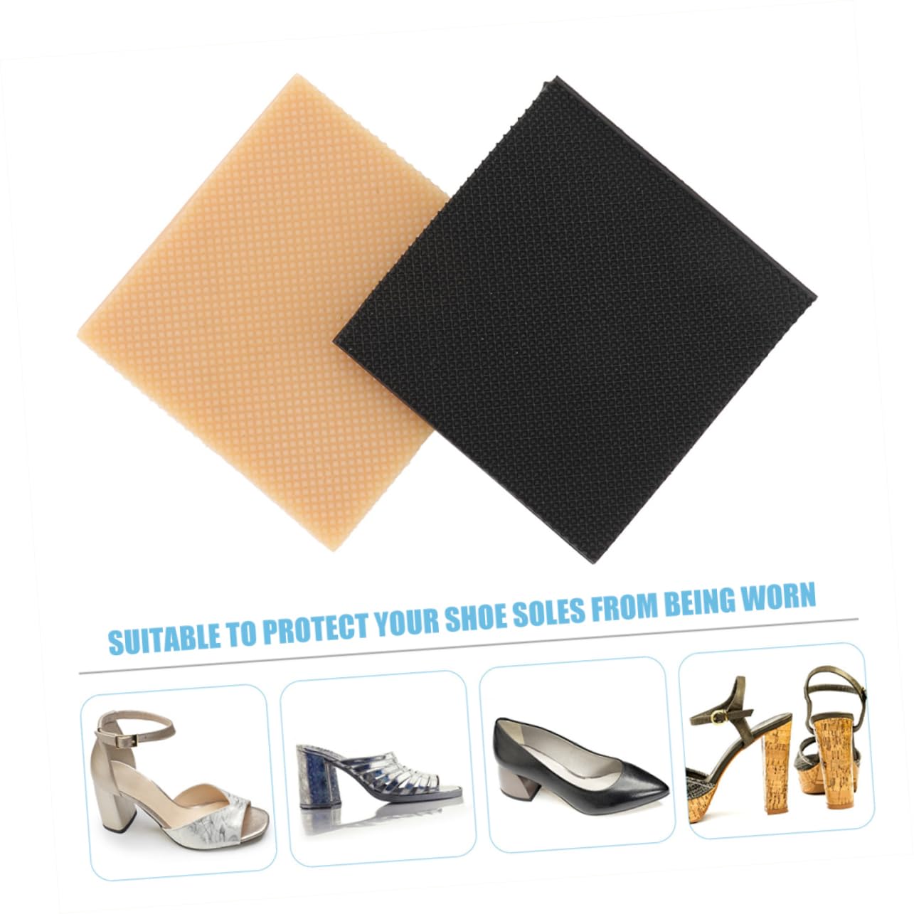 5 Sätze Reparatur Von Sohlenflicken Fußpolster Rutschfeste High-heels-pads Beschützer Fersenstopper Für Gras Anti-fersengriffe Keine Fersenpolster Gummi 4 Stück * 5