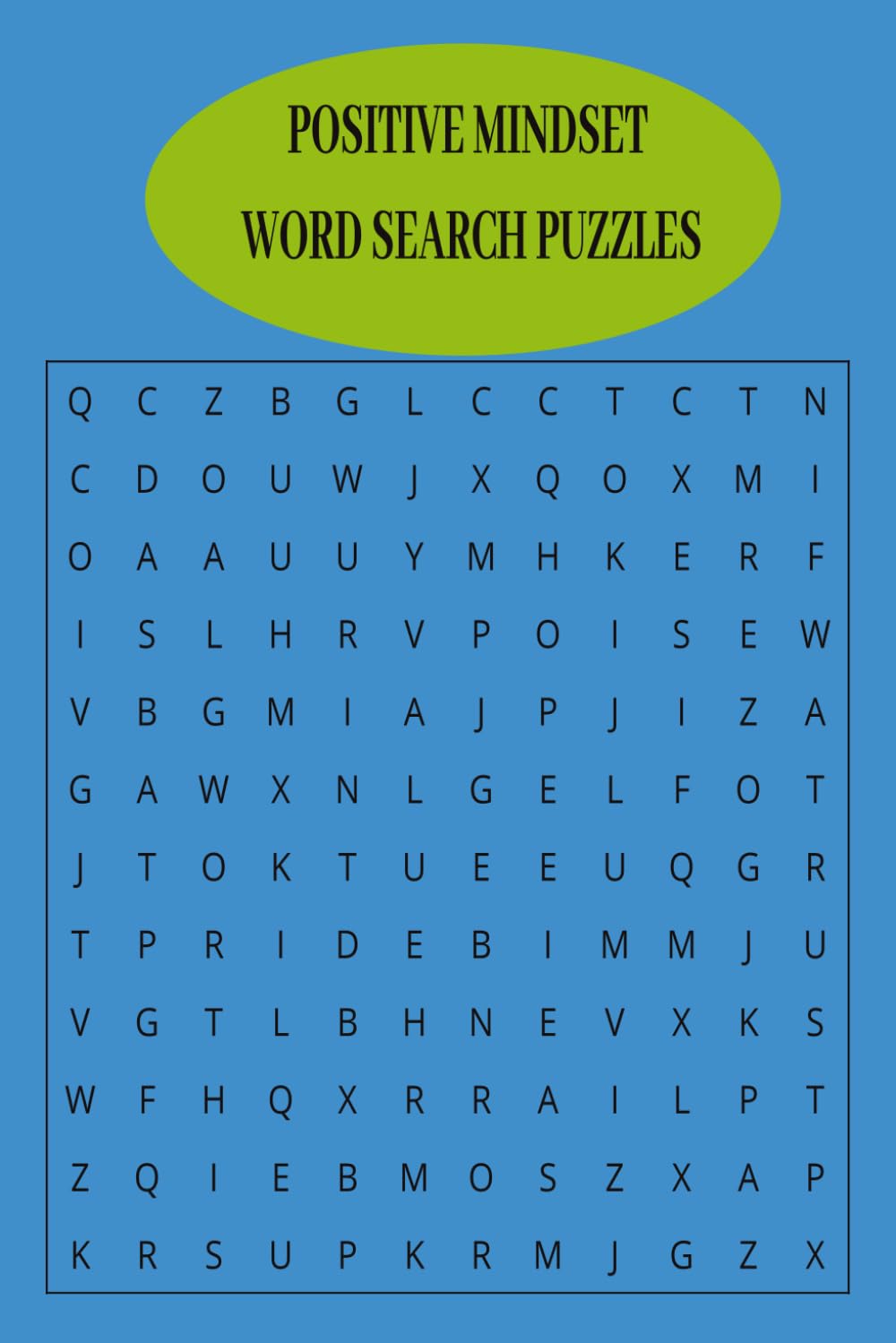 Positive Mindset Word Search Puzzles: Inspiring Words to Build Confidence , Focus , and Mental Strength