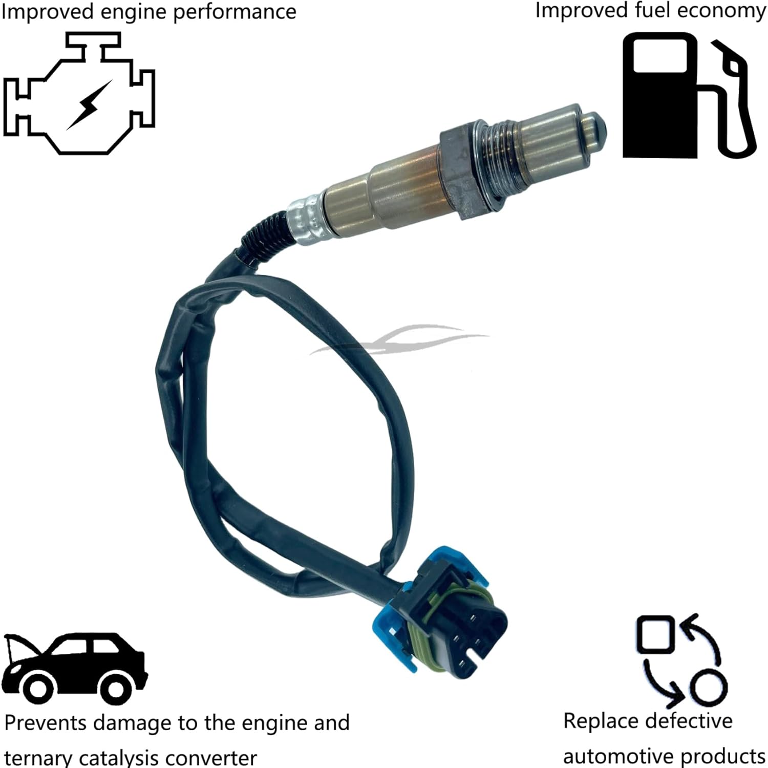 Dropwater Downstream Oxygen Sensor Compatible with Buick 2009 2010 2011 Enclave Chevy Traverse Gmc Acadia,Replaces#234-4816,Sg1582,Sg1552,Sg1380,75-3561,75-2994