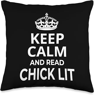 Chick Lit Reader / 'Keep Calm And Read Chick Lit!' Saying Throw Pillow
