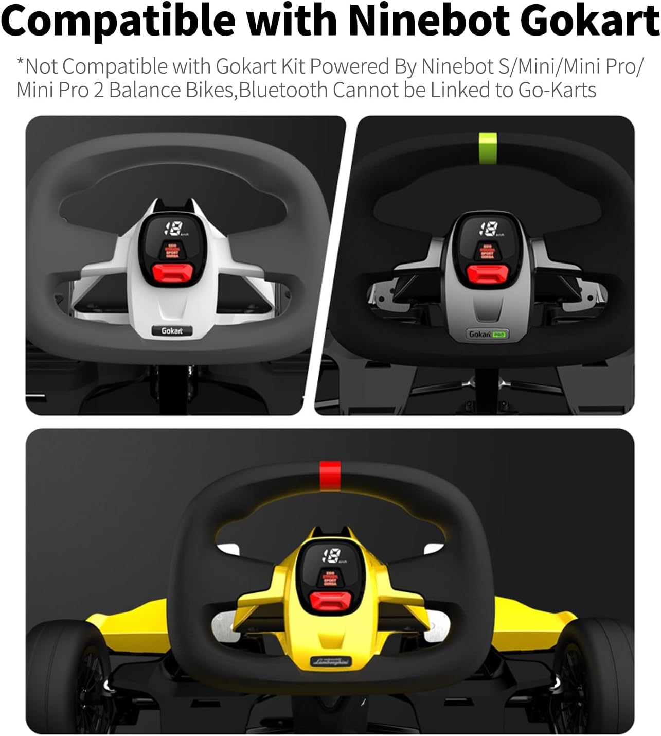 Stopwatch Compatible with for Segway Ninebot Gokart Kit/Gokart PRO/Ninebot Yellow Gokart,Go Kart Bundle Kit Dashboard Accessories Speedometer Display Replacements Original Accessories