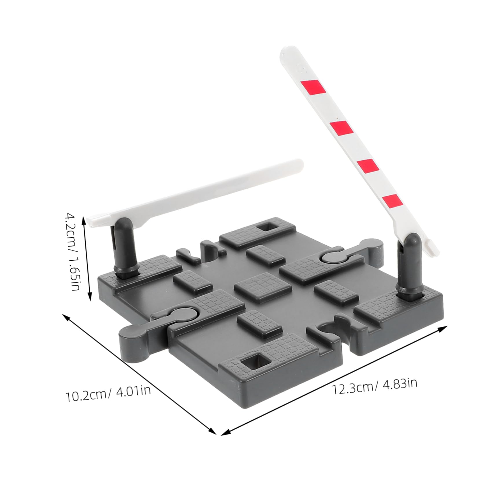 TOYANDONA Model Train Track Accessories Decorative Railway Barricade Train Railing Barrier for Playtime Safe Sturdy Replacement for Friends Track Enhances