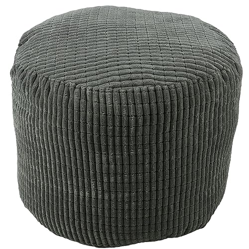 KISAA Living Cozy Jumbo Cord Footstool Bean Bags, Stylish & Durable Jumbo...