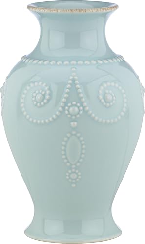Lenox Florero estriado French Perle de 8 pulgadas (Bluebell)