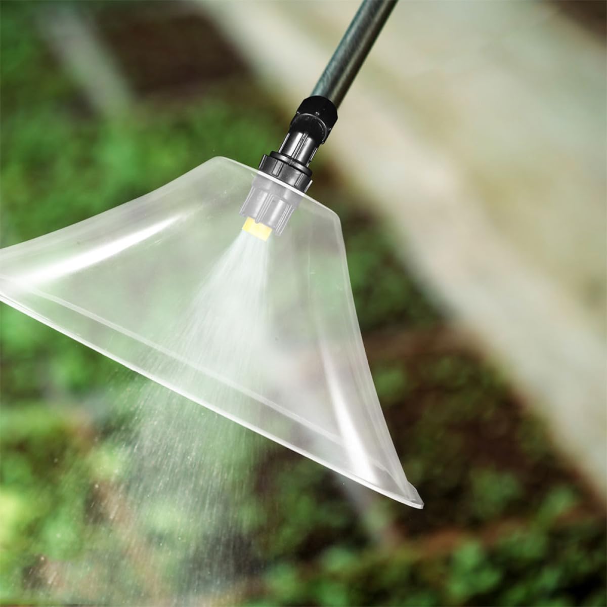 Ugello Nebulizzatore Agricolo a Ventaglio Fine con Protezione Antivento | Plastico, 3 Pezzi, per Piante e Colture, per Prati e Campi Agricoli, Spruzzo Uniforme