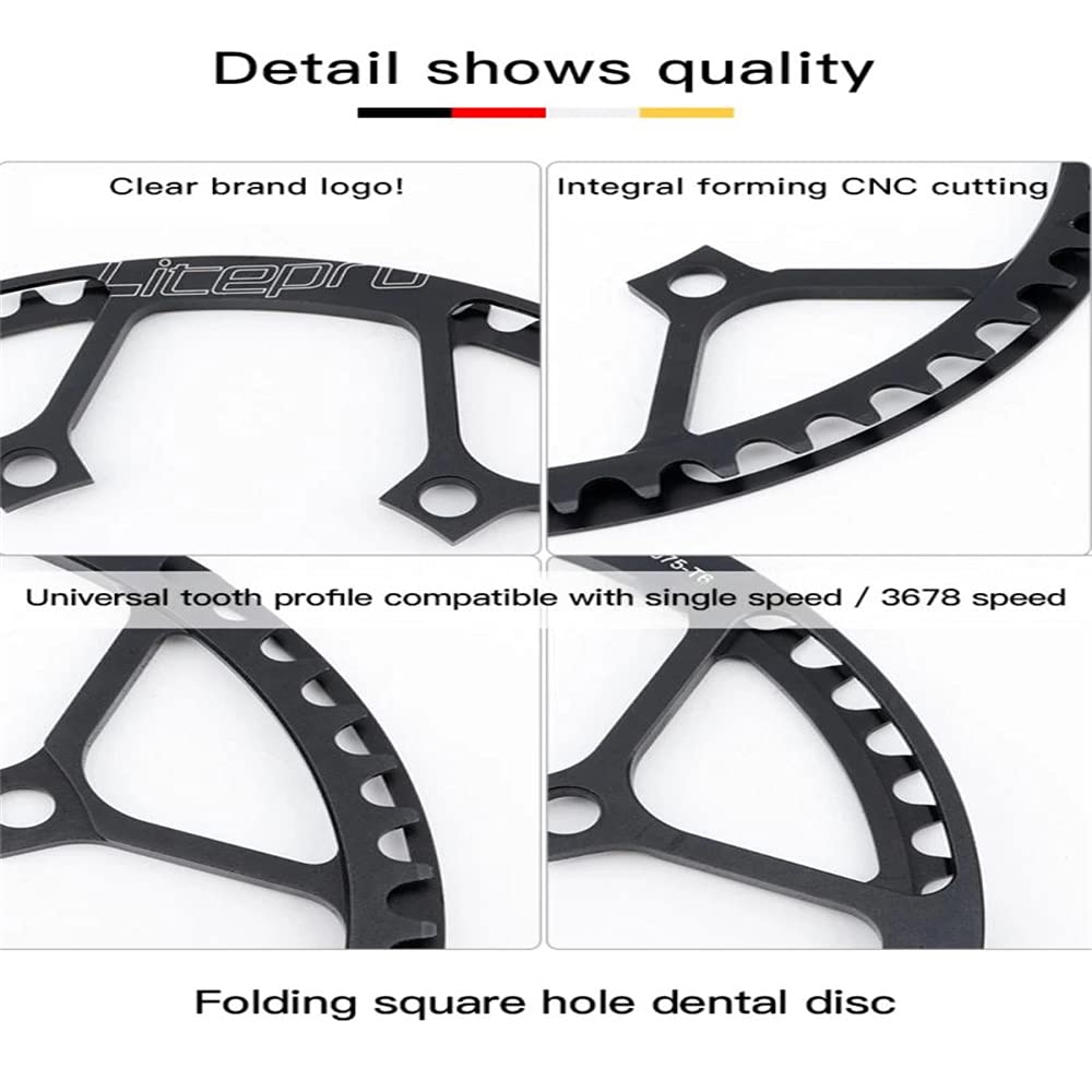 Corona Catena Bici 130 BCD - 45T-58T, Alluminio, Narrow Wide, Per BMX, MTB, Strada