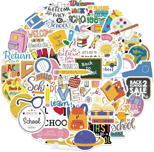 50Pcs Funny Math Stickers for Students Teachers Water Bottles, Teens Decals Decor, Middle High School Maths Teacher Classroom Must Haves Mathematics Stickers for Teens, Studentss (Math)