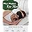 Sivio Weighted Eye Mask for Women & Men, Heatable and Freezable Weighted Eye Pillow with Silica Beads & Adjustable Strap, Soft Breathable Cotton Eye Cover for Sleeping Faster and Better, Black