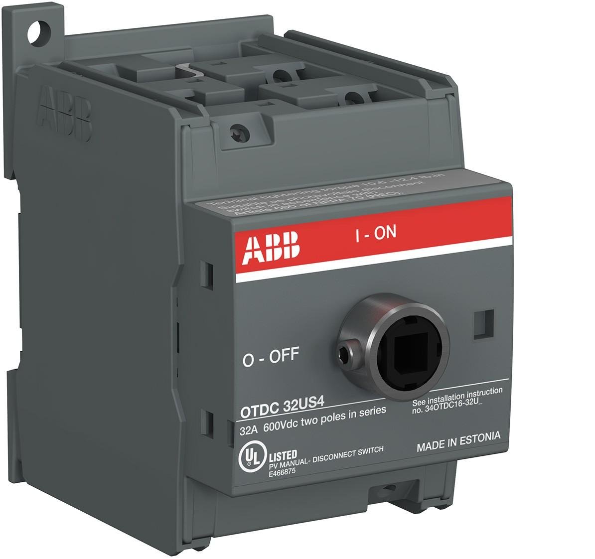 Interrupteur sectionneur solaire OTDC25 F3 sectionnement dc panneau photovoltaique