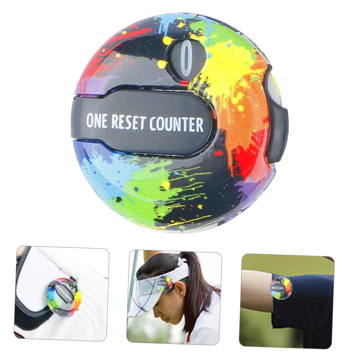 Didiseaon 4 Piezas Clip De Guante De Anotador Mini Contador De Puntos De Golf Clip para Sombrero De Nivel De Golf Vistoso Plastico Abs