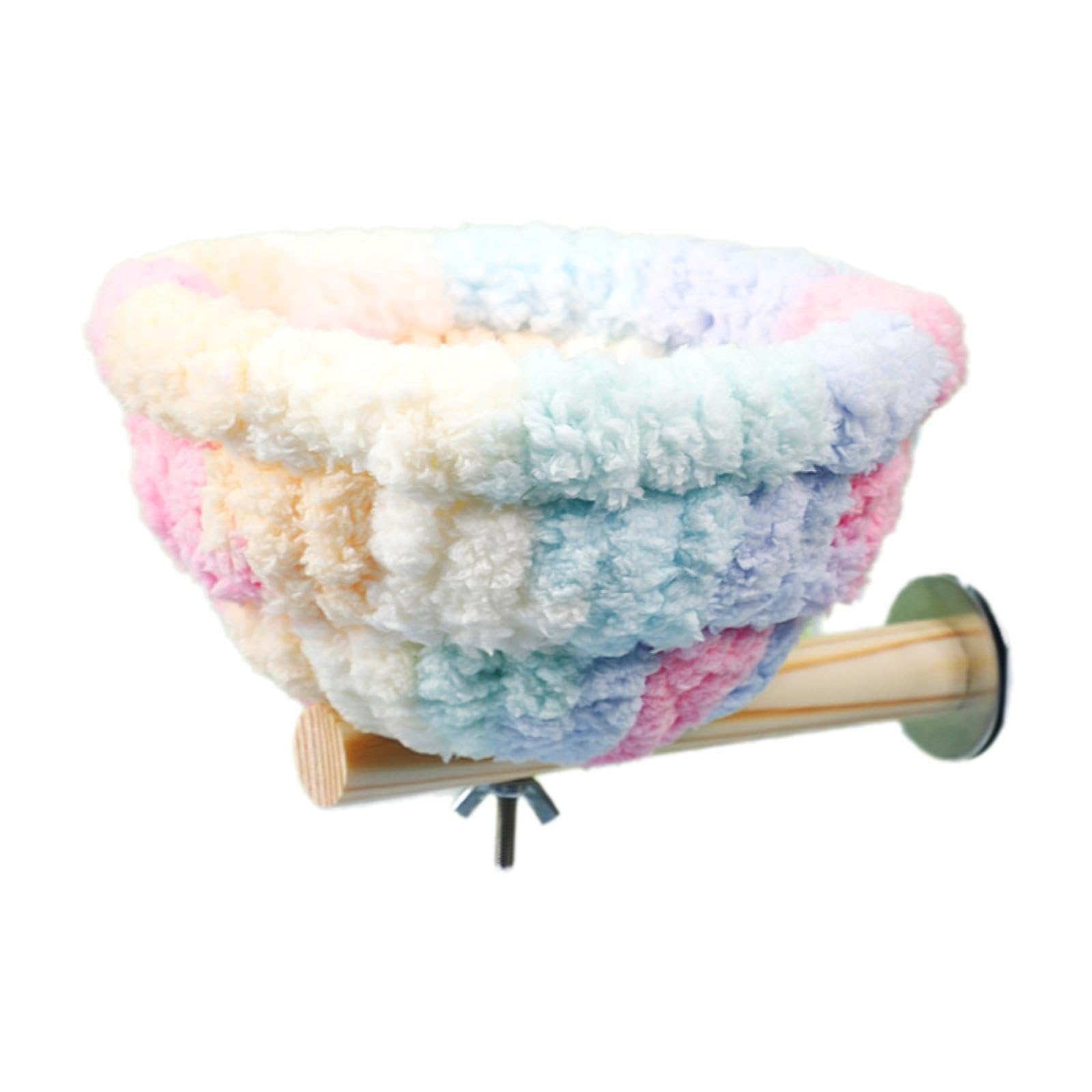 Nest Bed for Parrots Birdcage Stand with Nest for Budgie Parakeets Blue Bird Cotton Candy Color-image-23