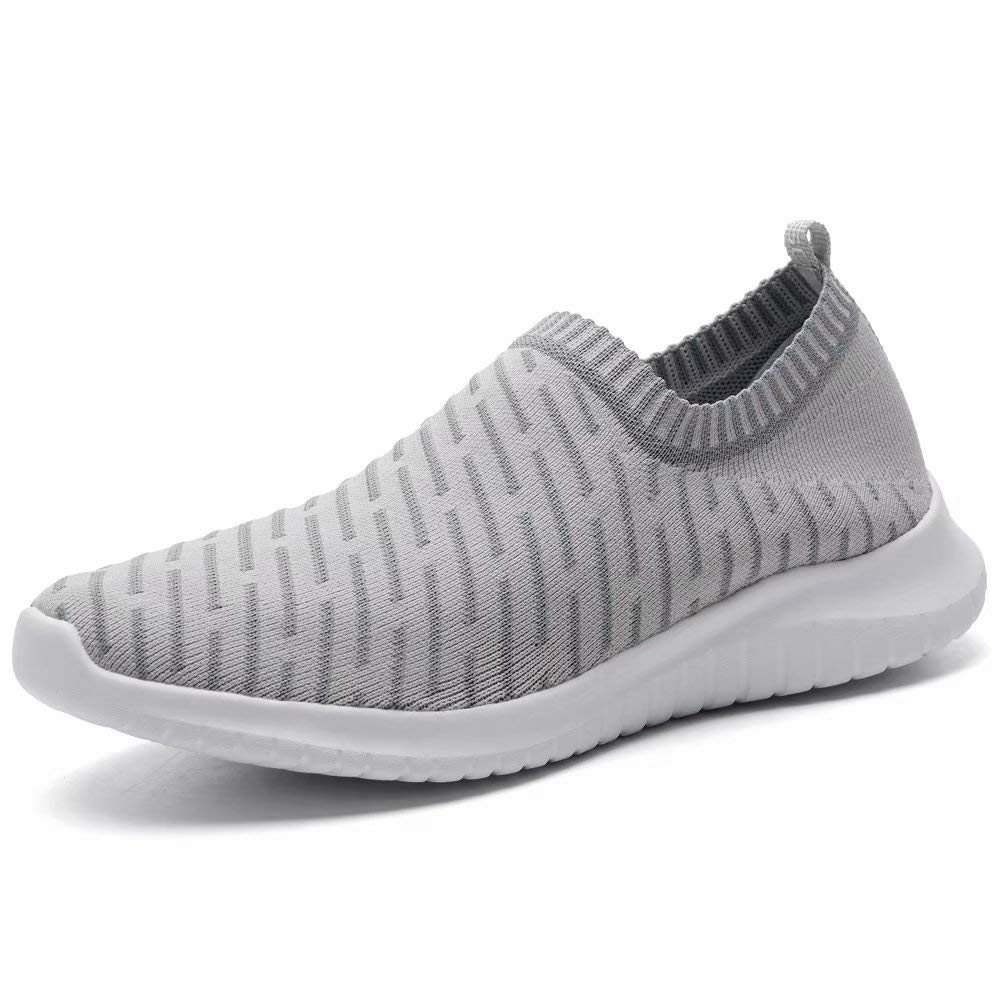 konhill Womens Slip On Sneakers Lightweight Knit Walking Shoes