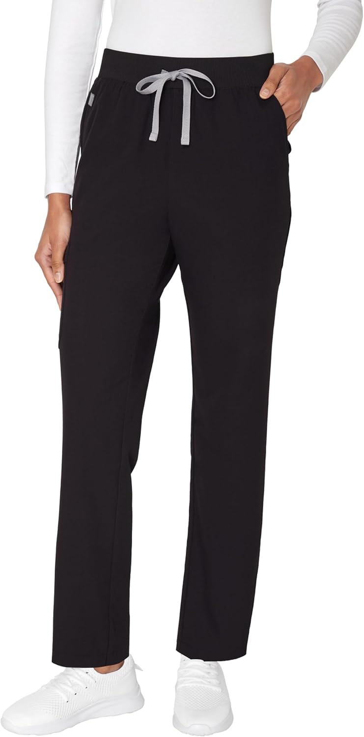 Hanes Womens Scrub Pants, Comfort Fit Healthcare Pants for Women, Moisture-Wicking Medical Scrubs