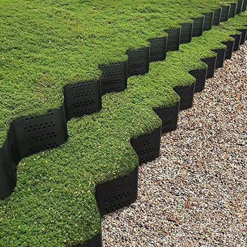 Rejilla geocelda de paisajismo estable para jardín, patio, multifuncional, ecológica, HDPE estabilizador de grava (2 m x 6 m)