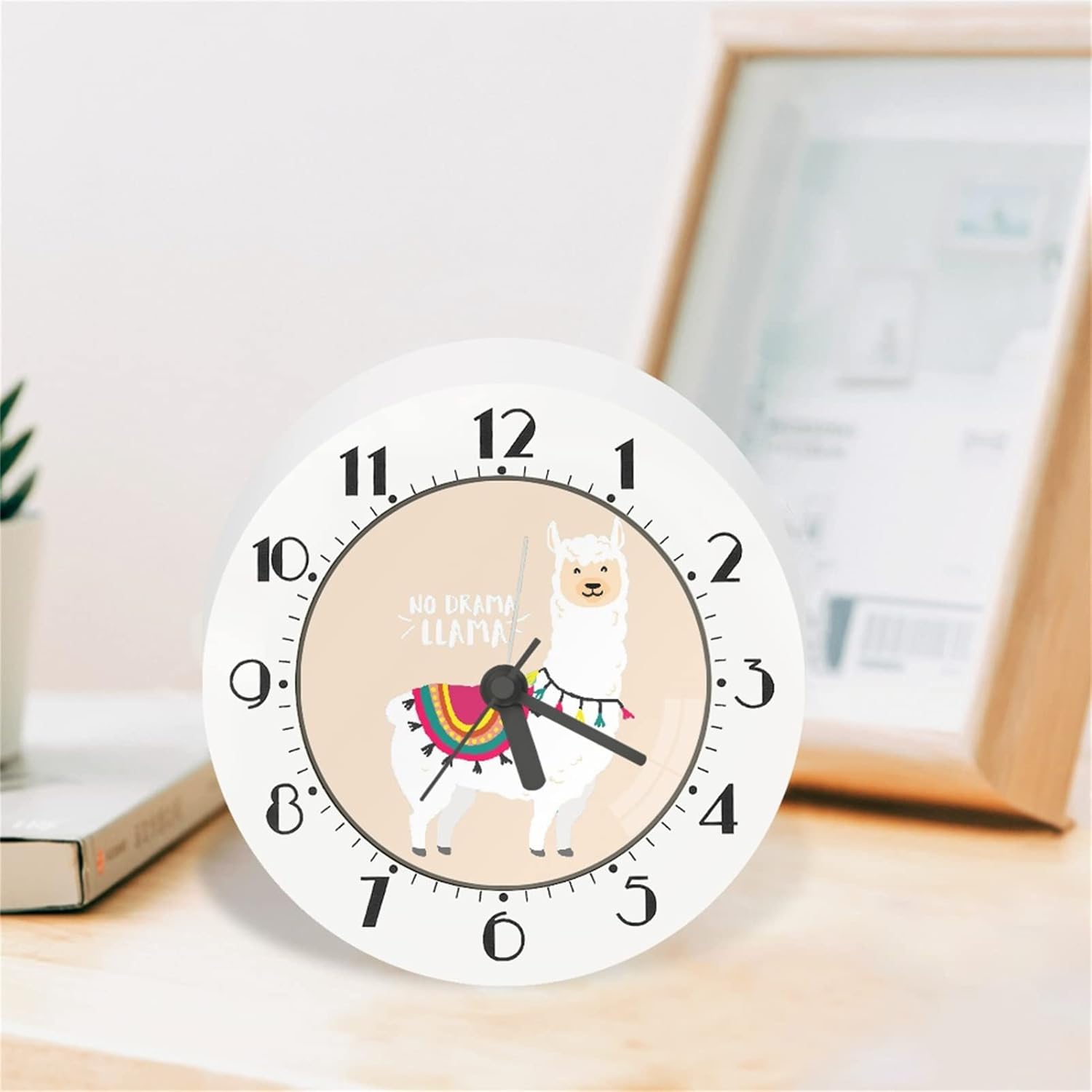 Xpyiqun Llama Alarm Clocks for Kids Cute Desk Clocks Silent