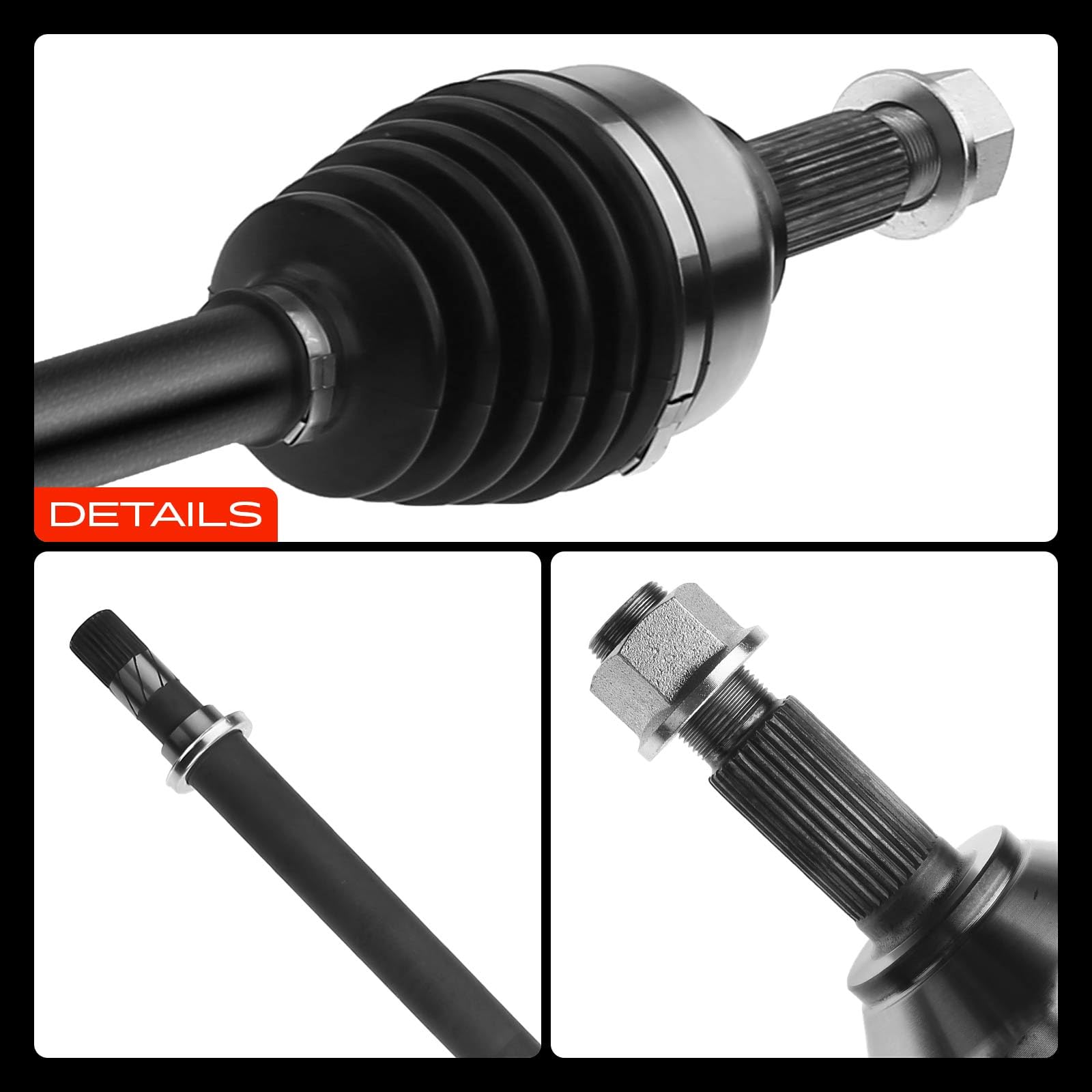Frankberg Eje motriz Eje de transmisión Caja de cambios manual Eje delantero Derecha Compatible con Qashqai +2 I J10 JJ10E NJ10 Qashqai +2 I Van J10 JJ10E Replace# 39100BB02B
