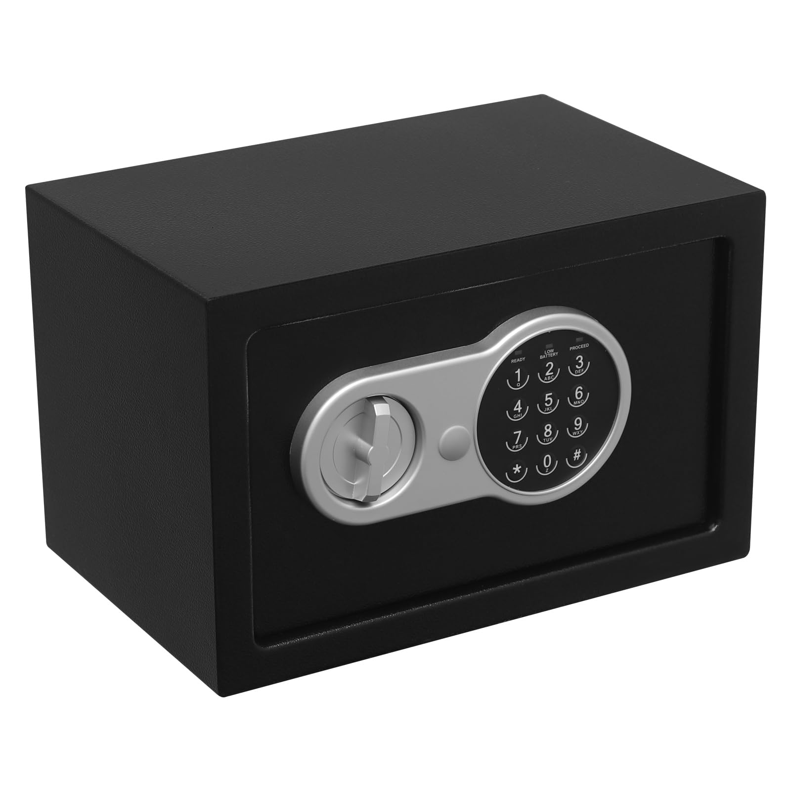 Caja fuerte de pared 31x20x20 cm con llaves y cerradura electrónica para dinero joyas